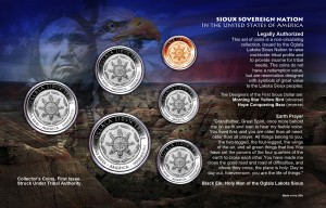 1-SIOUX 6 COIN SET BACK